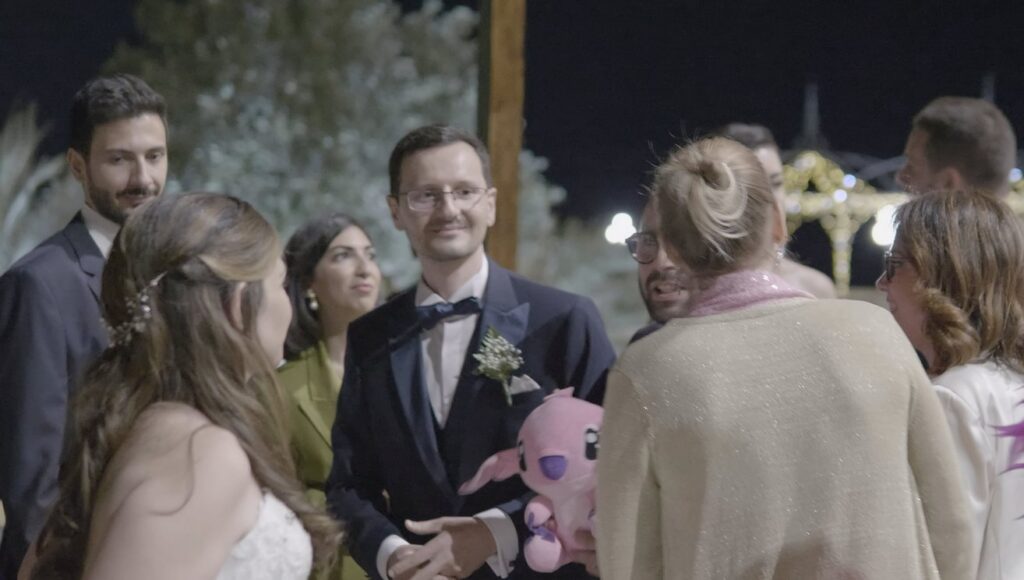 un momento della parentesi da ballo al matrimonio a Palazzo Villarosa, Bagheria