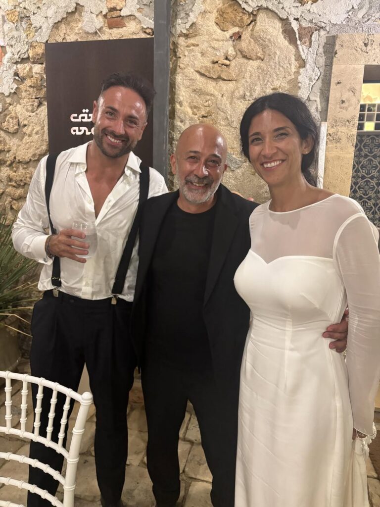 Al cortile arabo di Marzamemi, per il matrimonio di Noemi e Francesco