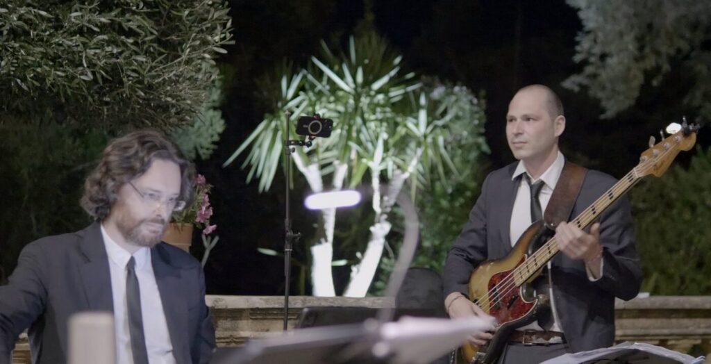 Roberto Mezzatesta (piano) e Diego Tarantino (basso) a Palazzo Villarosa, Bagheria