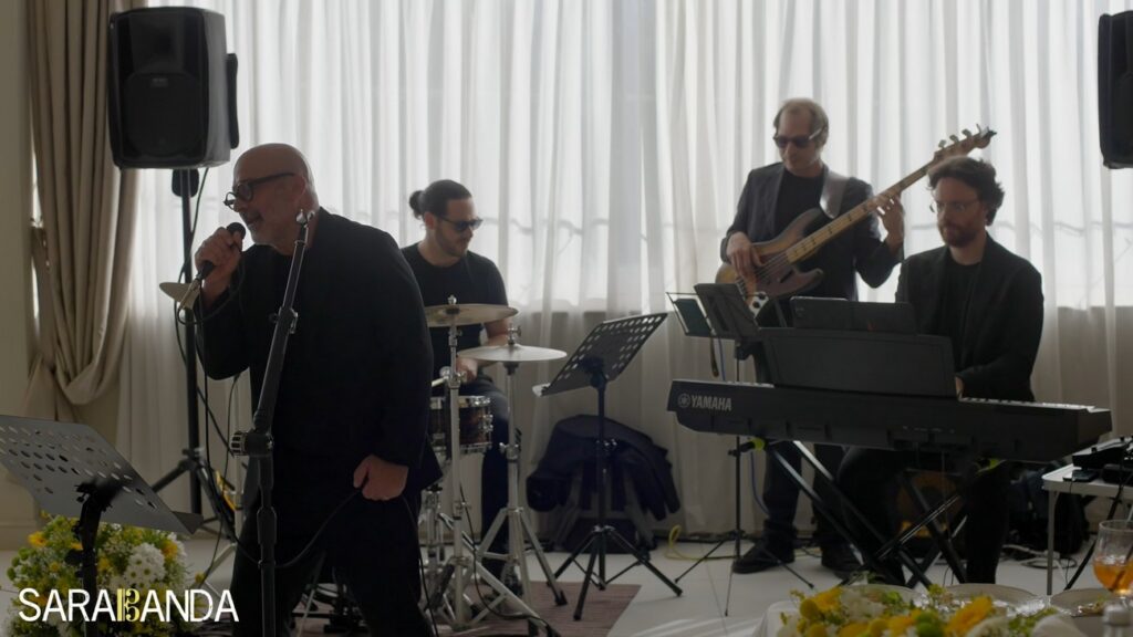 Sarabanda in quartetto suona ad un matrimonio a Villa Belmonte di Ispica (Ragusa)
