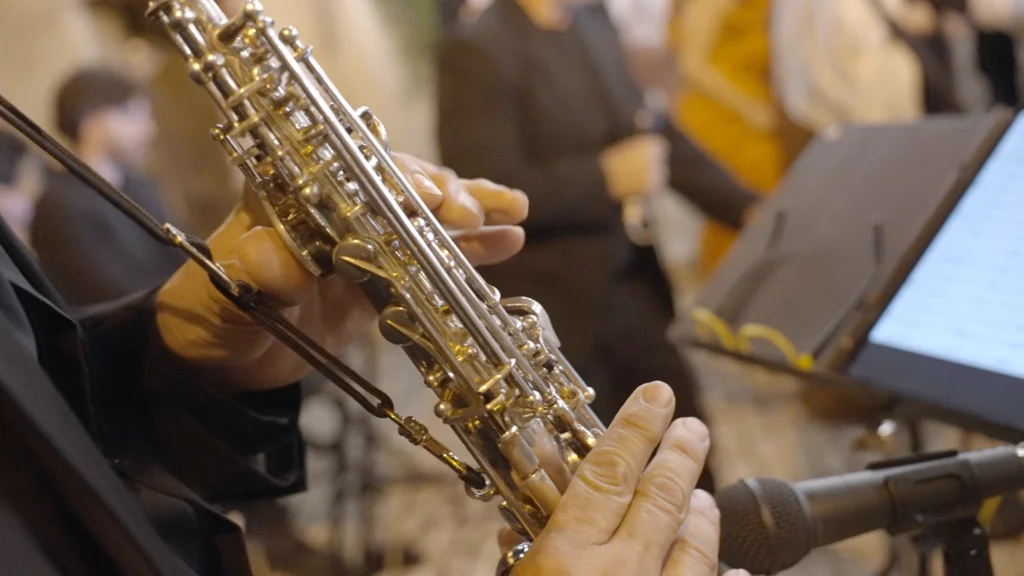 dettaglio del sax soprano - Sarabanda in 5tet a Villa Fegotto