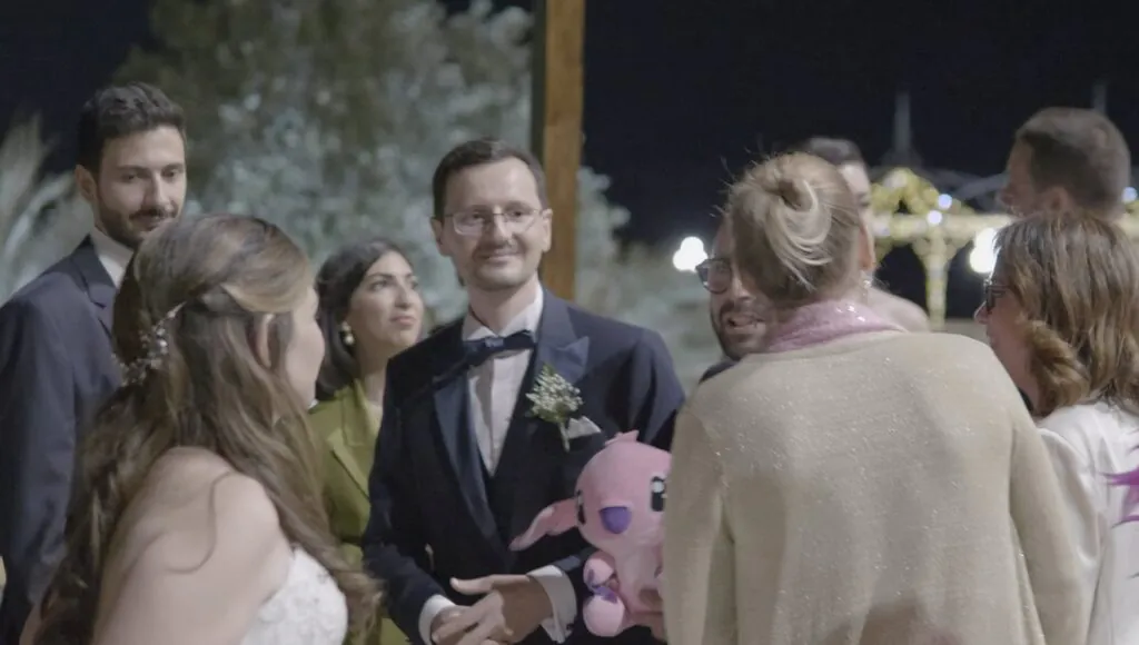 un momento della parentesi da ballo al matrimonio a Palazzo Villarosa, Bagheria