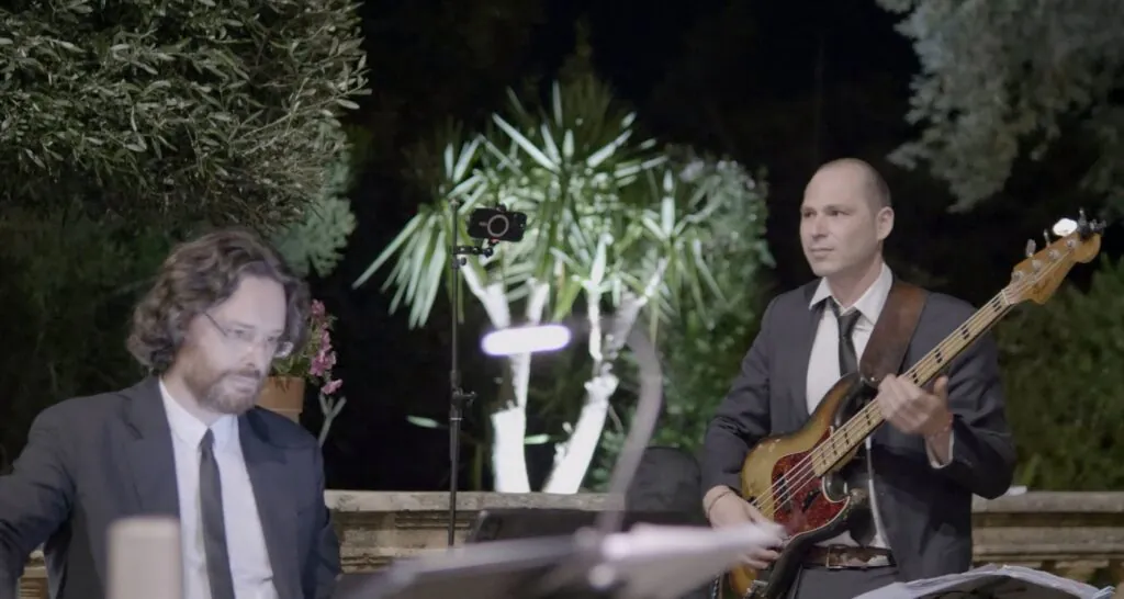 Roberto Mezzatesta (piano) e Diego Tarantino (basso) a Palazzo Villarosa, Bagheria