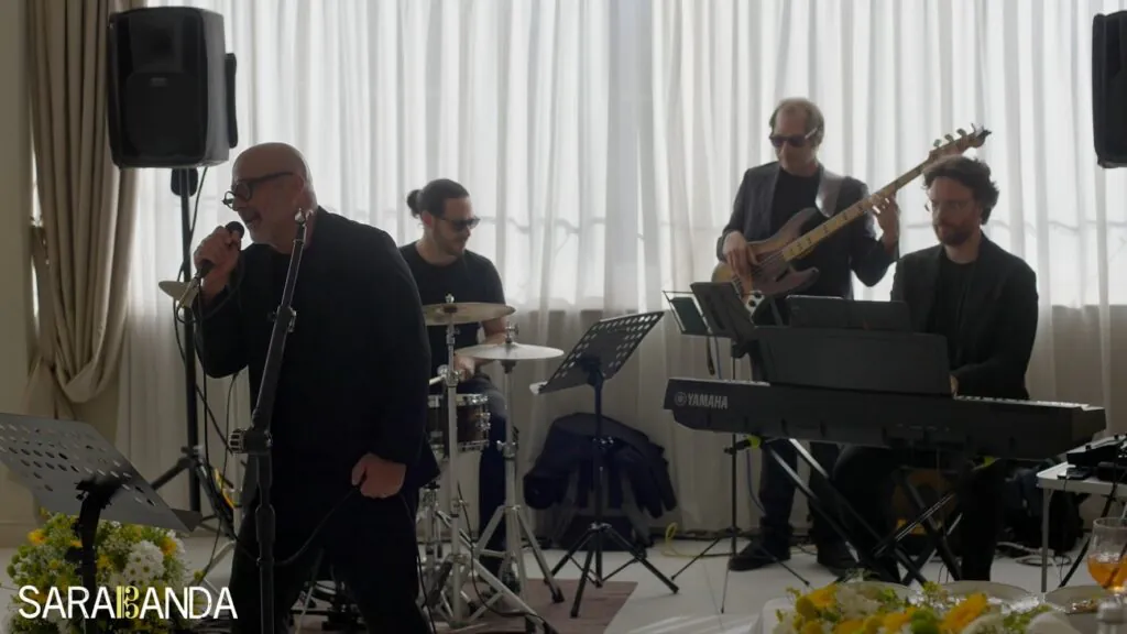 Sarabanda in quartetto suona ad un matrimonio a Villa Belmonte di Ispica (Ragusa)